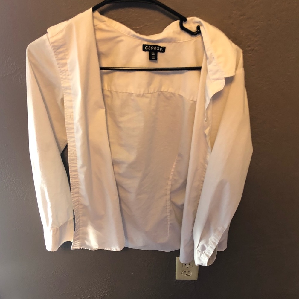 White button down
